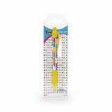 Peeps Bunny Ballpoint Pen, featuring colorful bunny silhouettes on the barrel, packaged with a confetti-patterned card, perfect for gifting from Celebratopia.