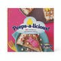 Peeps Peeps-a-licious! Cookbook cover featuring a dessert pizza topped with Peeps marshmallows, sprinkles, and frosting; ideal for marshmallow creation enthusiasts.