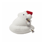 Peeps Santa Chick by Gund - 5: A plush marshmallow-chick toy with a Santa hat, featuring a Peeps by Gund tag and embedded emblem, perfect for gifting.