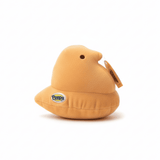 Peeps Plush Chick - 5 Orange: Soft toy with a round black eye and Peeps logo, ideal for custom gifting by Celebratopia.