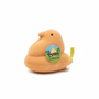Peeps Plush Chick - 5 Orange, a soft marshmallow chick toy with a Peeps tag and plastic emblem, perfect for gifting from Celebratopia.