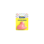 Peeps Pink Chick Scented Eraser, shaped as a marshmallow chick on yellow polka-dot card, official merchandise, perfect for personalized gifting from Celebratopia.